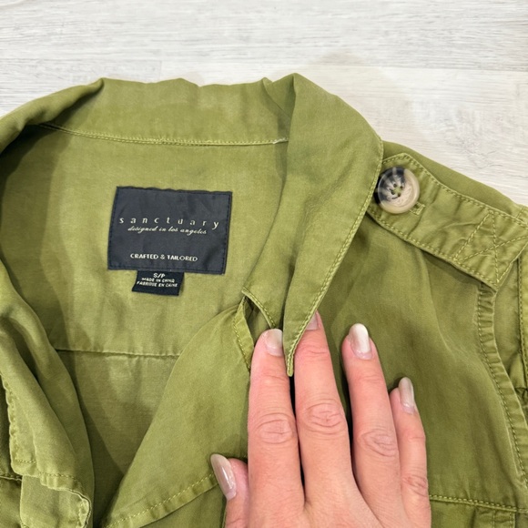 Sanctuary Olive Green Sleeveless Vest Size S - Picture 12 of 17